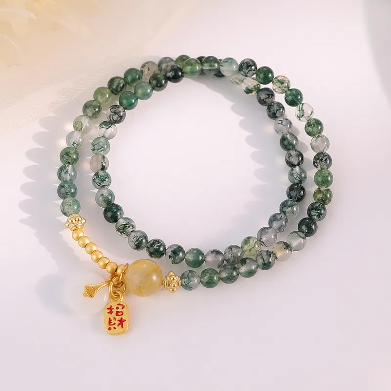The Years Are Quiet Agate Bracelets Unisex-5