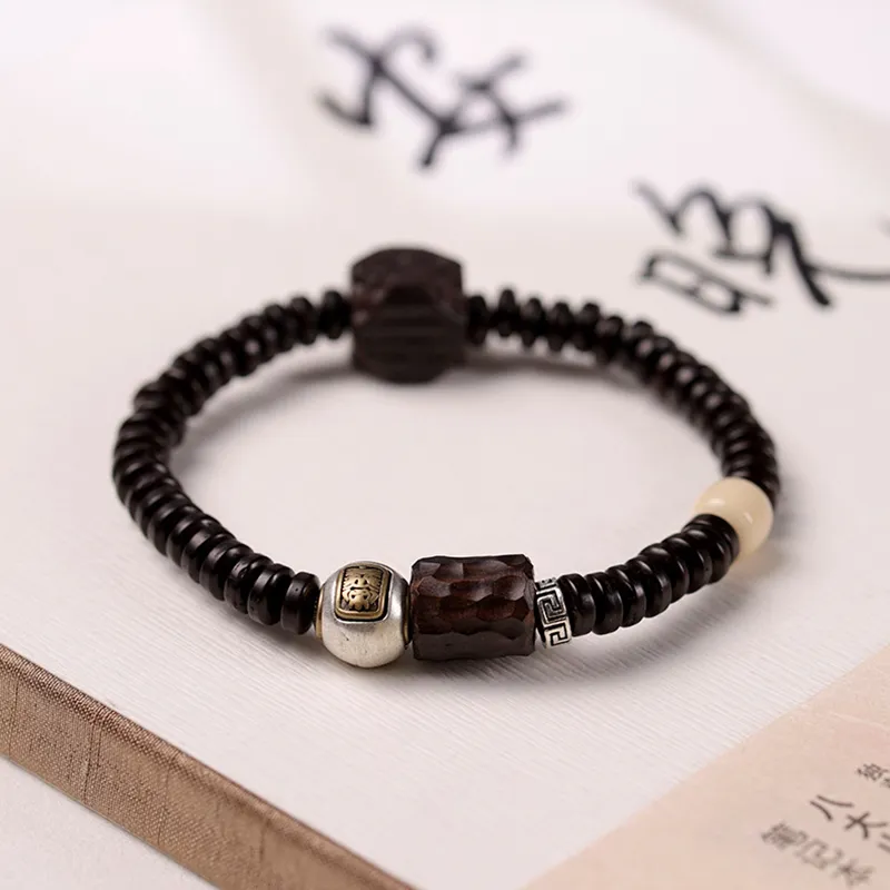 The Years Are Quiet Coconut Shell Beads Bracelets Unisex-6