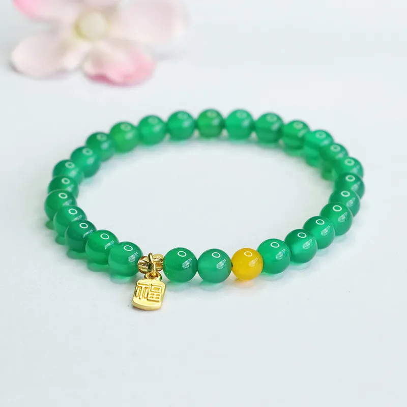 The Years Are Quiet Chalcedony Bracelets Unisex-2