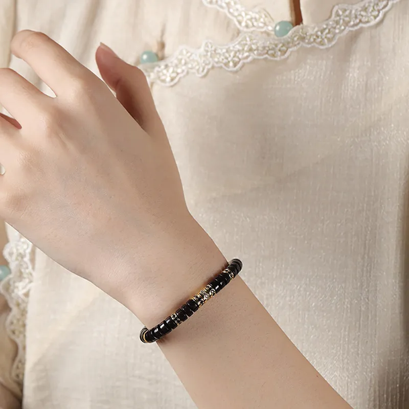 The Years Are Quiet Coconut Shell Beads Bracelets Unisex-1