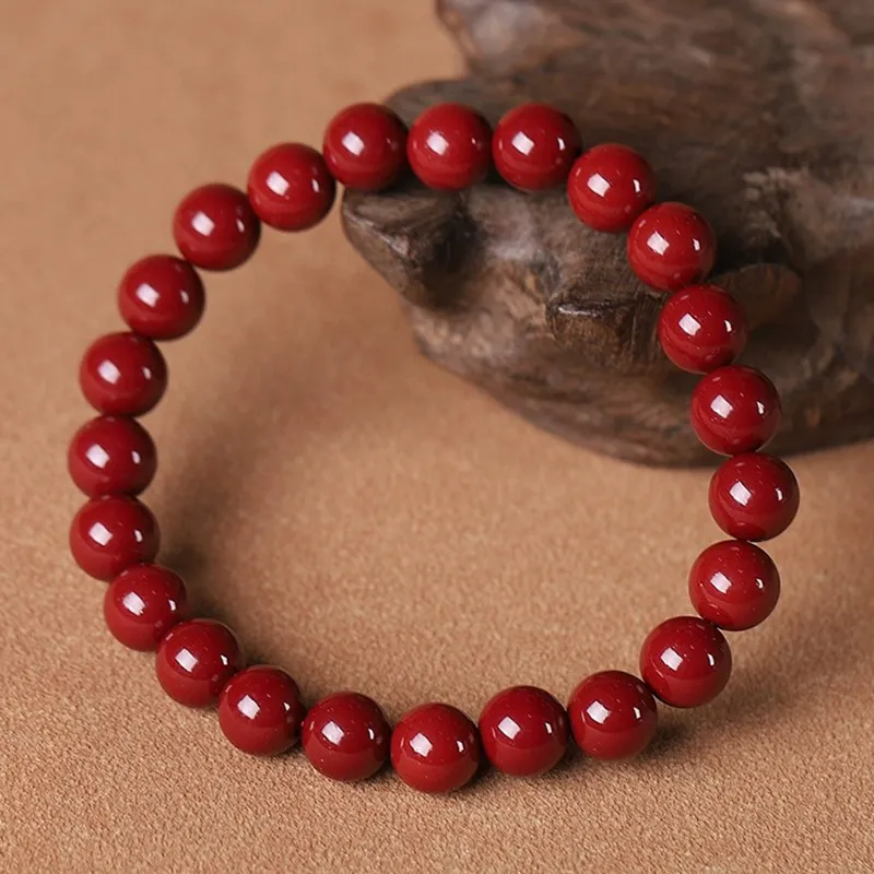 The Years Are Quiet Cinnabar Jade Bracelets Unisex-9