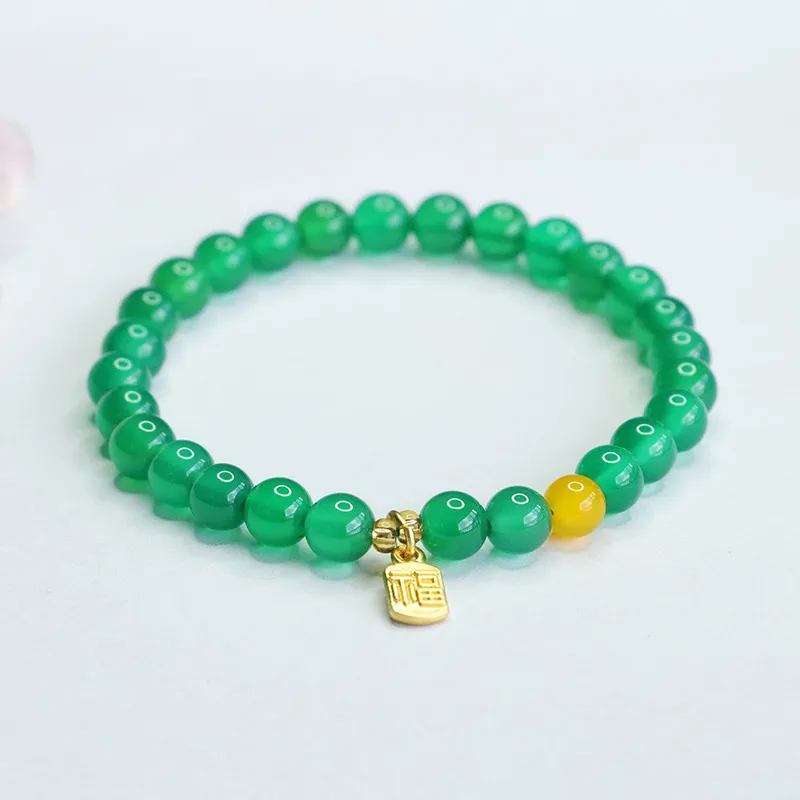 The Years Are Quiet Chalcedony Bracelets Unisex-4