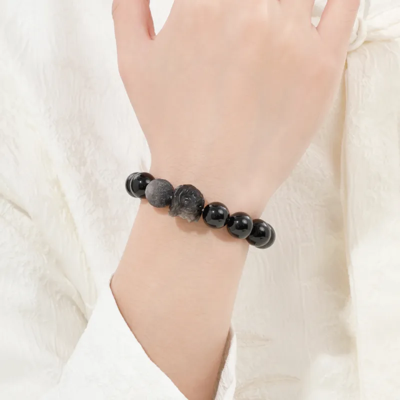 The Years Are Quiet Ebony Bracelets Unisex-5