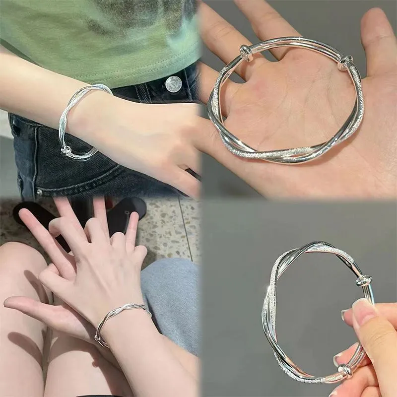 The Years Are Quiet Glass Cat Eye Bangles Unisex-6