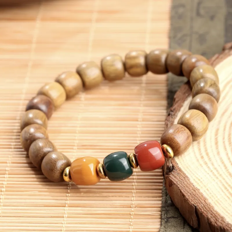 The Years Are Quiet Green Sandalwood Bracelets Unisex-4