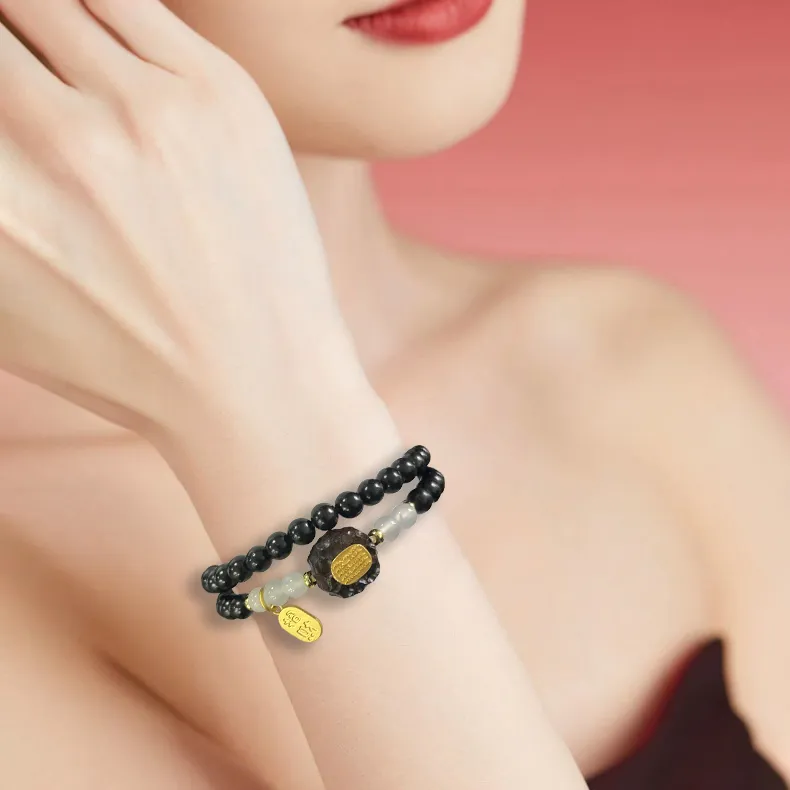 The Years Are Quiet Ebony Bracelets Unisex-4