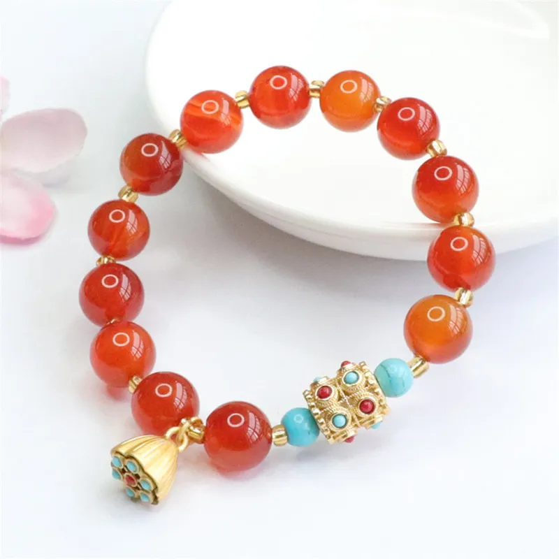 The Years Are Quiet Agate Bracelets Unisex-4