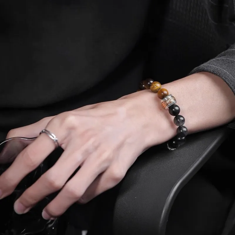 The Years Are Quiet Obsidian Bracelets Unisex-7