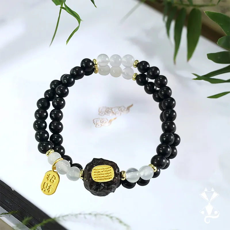 The Years Are Quiet Ebony Bracelets Unisex-2