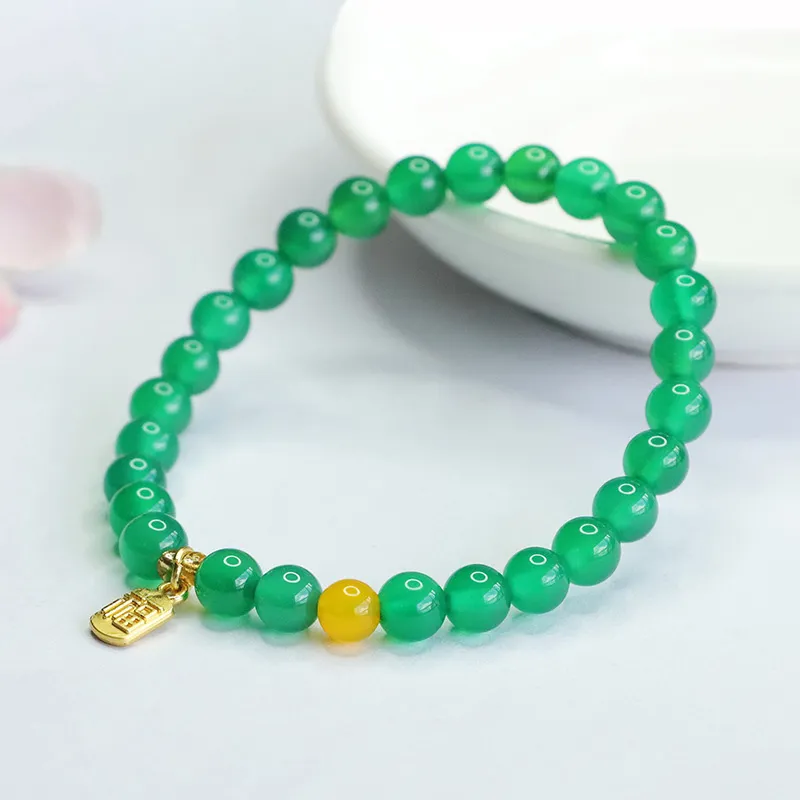 The Years Are Quiet Chalcedony Bracelets Unisex-3