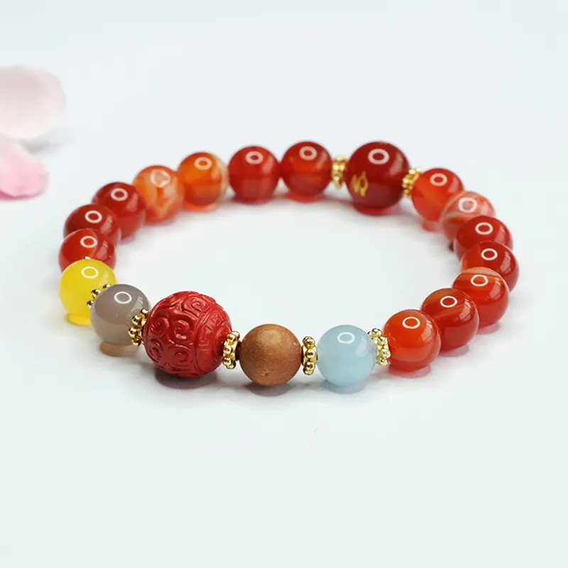 The Years Are Quiet Agate Bracelets Unisex-4