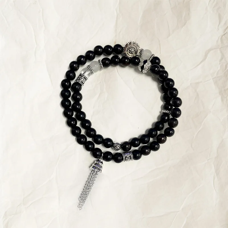 The Years Are Quiet Ebony Wooden Bracelets Unisex-2