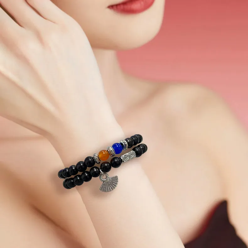 The Years Are Quiet Ebony Bracelets Unisex-5