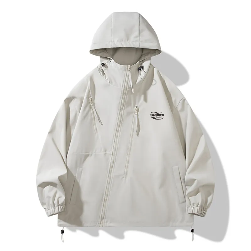 The Smurfs Jackets Coats Unisex Light Gray Green-5
