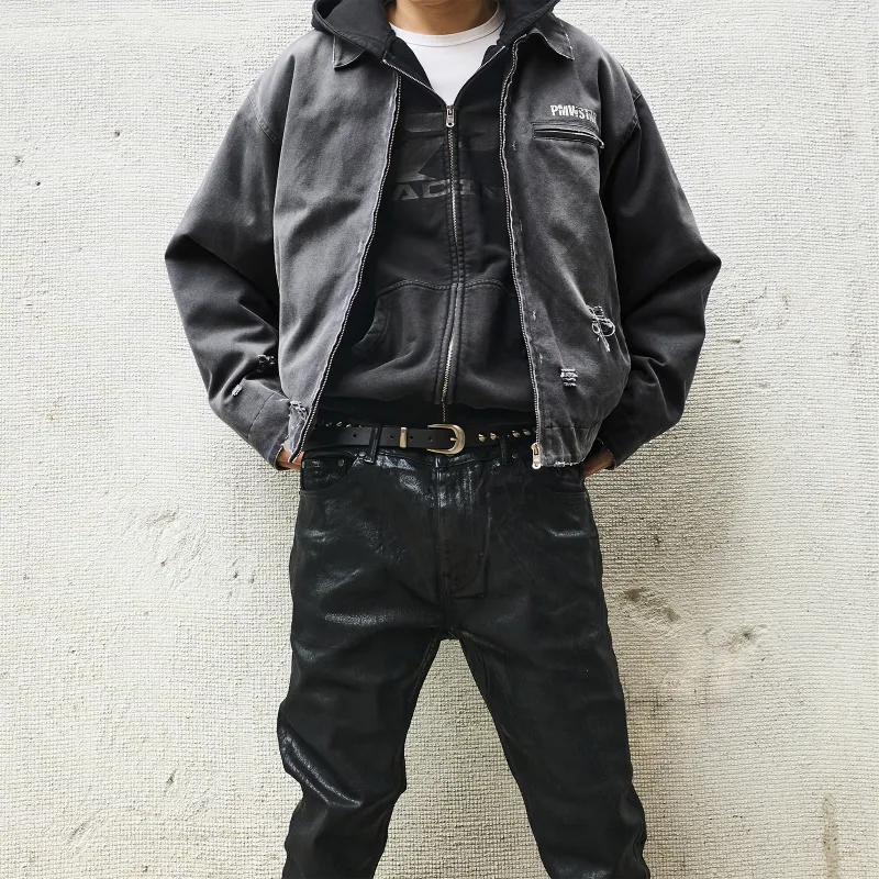 P.M.W Jackets & Coats Men's Washed Gray-2