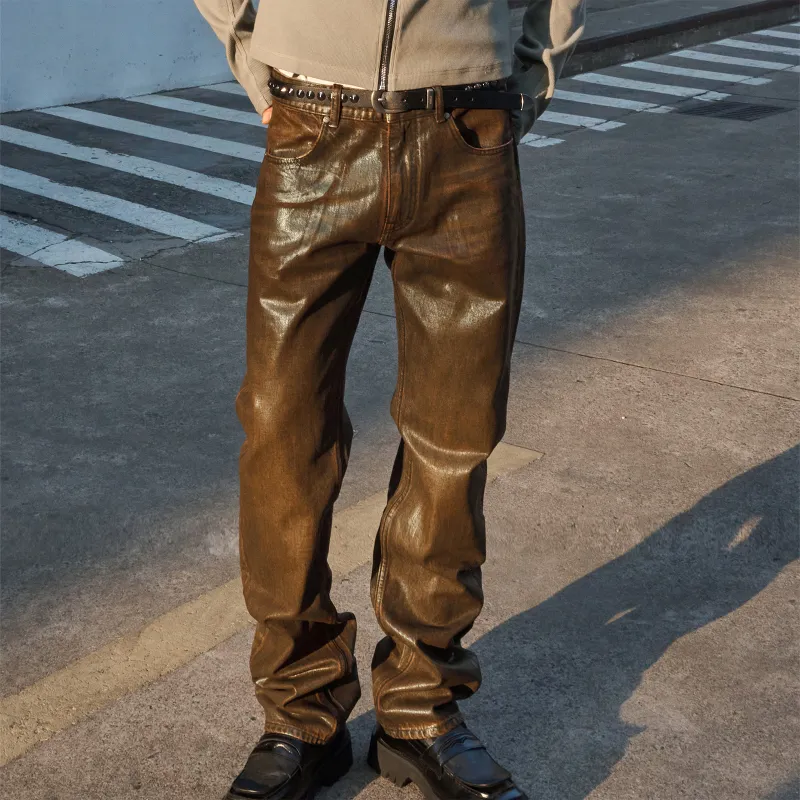 P.M.W Jeans Unisex Bronze-4