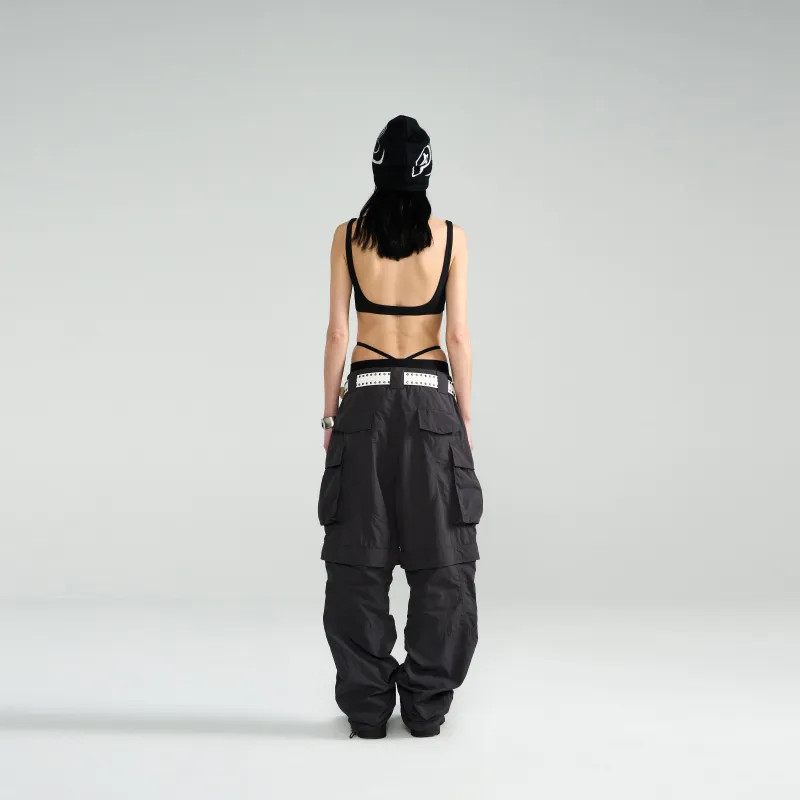 P.M.W Cargo Pants Unisex Gray-5