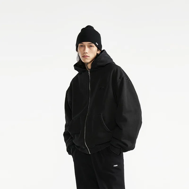 P.M.W Puffer Jacket Unisex Black-2