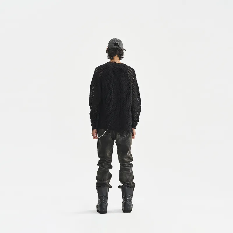 P.M.W Knitwear Unisex Black-3