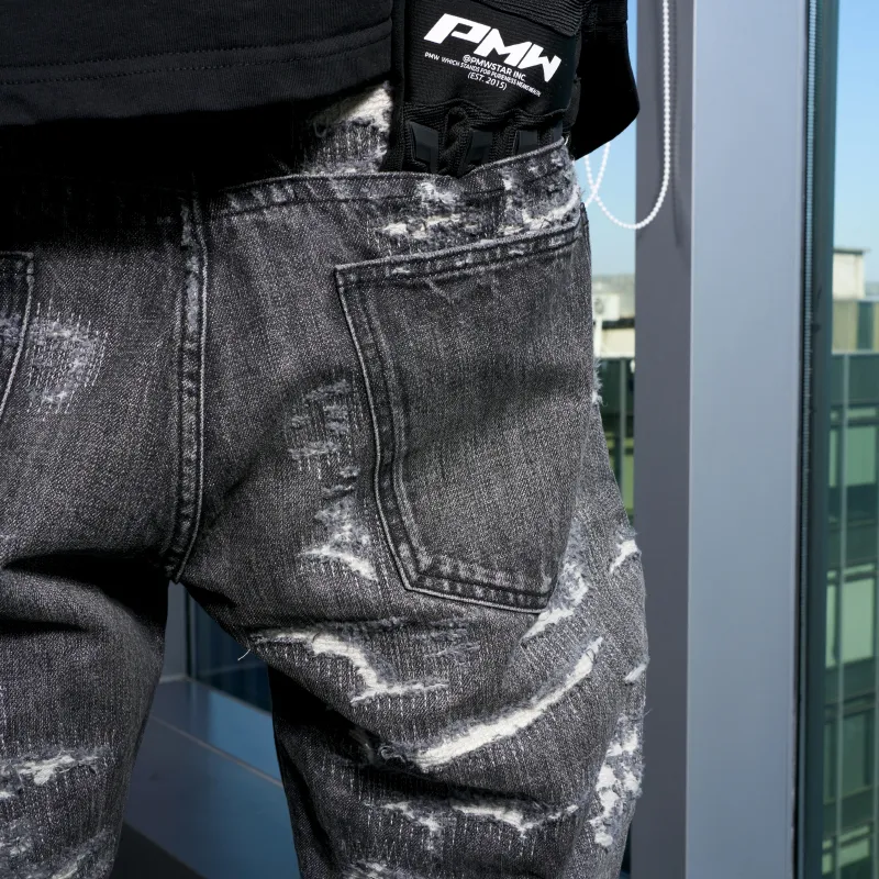 P.M.W Jeans Unisex Gray-4