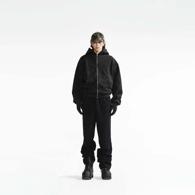 P.M.W Puffer Jacket Unisex Black-1