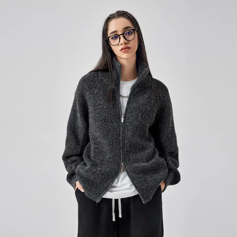 Bodydream Sweater Unisex Dark Heather Gray-4