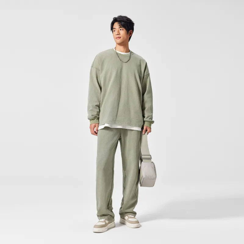Bodydream Sweatshirts Unisex Gray Green-5