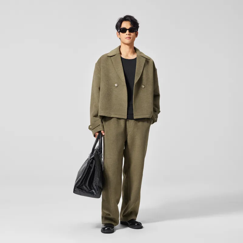 Bodydream Suit Trousers Unisex Moss Green-5