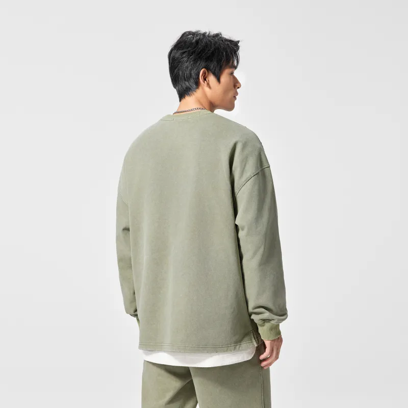Bodydream Sweatshirts Unisex Gray Green-4