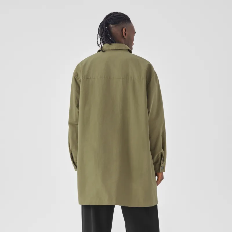 Bodydream Trench Coats Unisex Brown Green-2