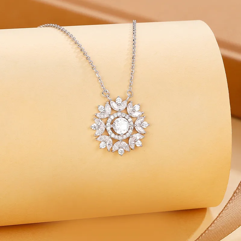 SINO GEM S925 Silver Necklaces Women's-3