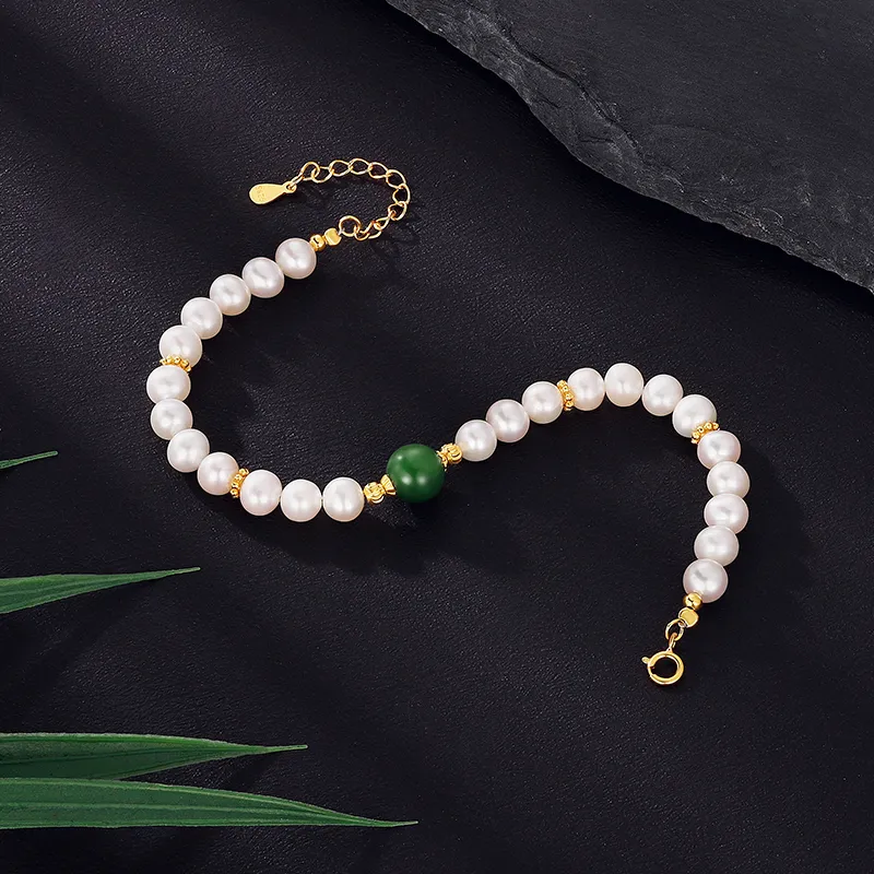 Chinese Jewelry Freshwater Pearl Bracelets Women's-1