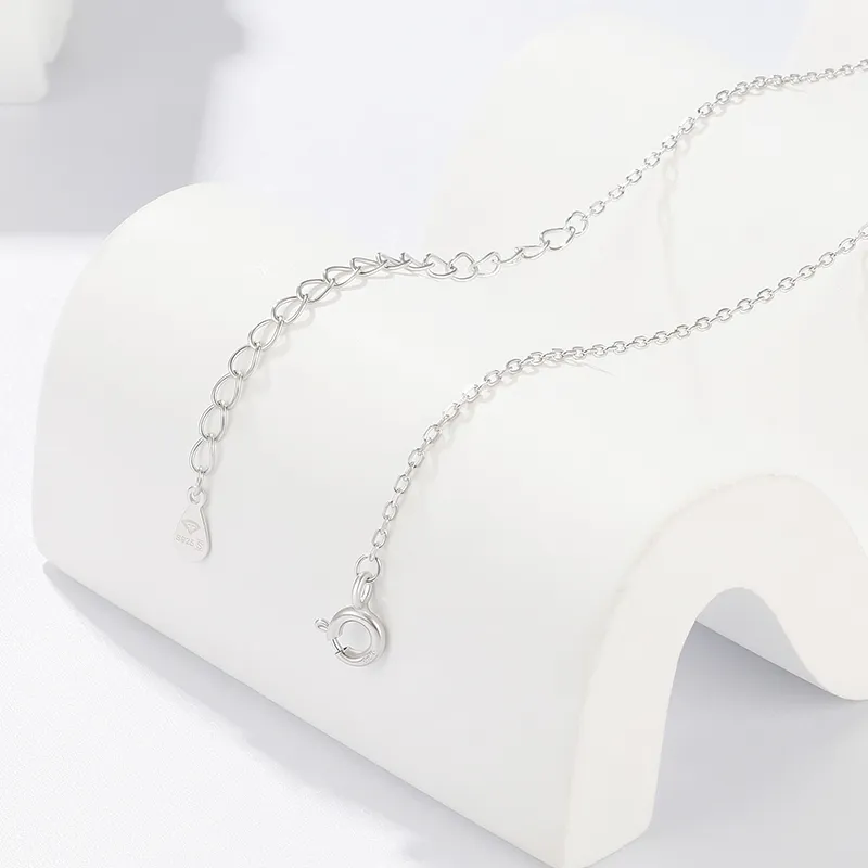 SINO GEM 925 Sterling Silver Necklaces Women's-5