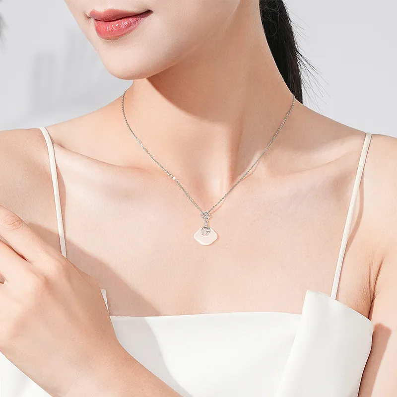 SINO GEM Chalcedony Necklaces Women's-6