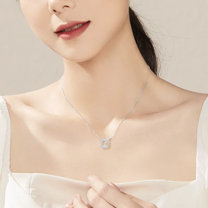 SINO GEM 925 Sterling Silver Necklaces Women's-2