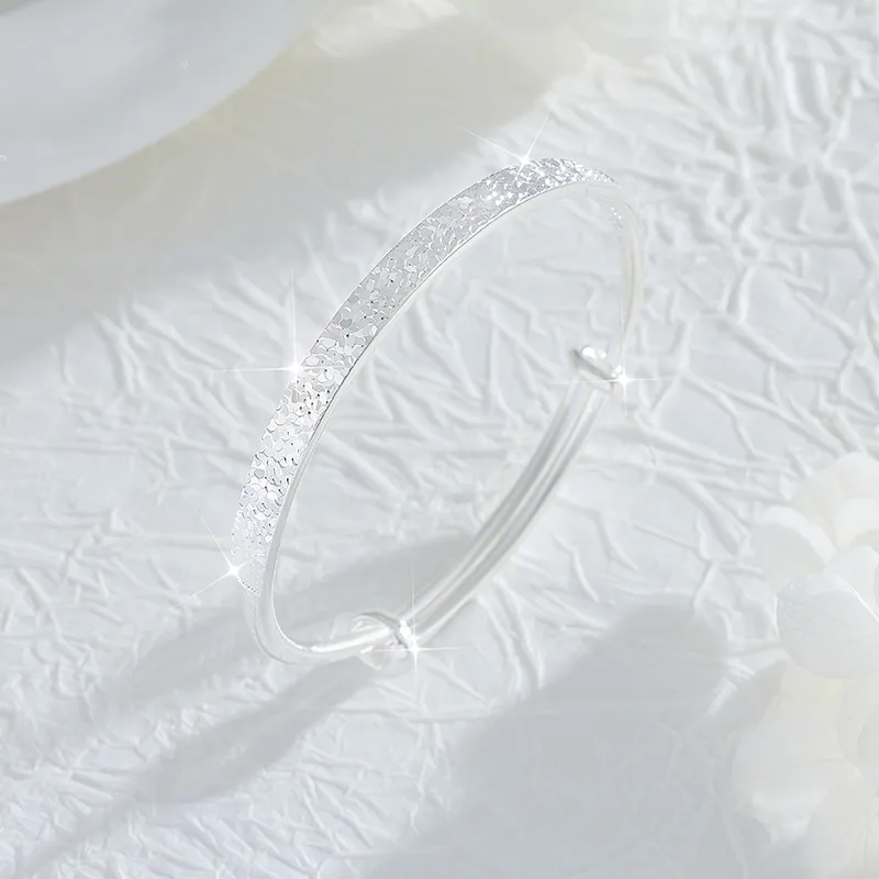 SINO GEM 999 Fine Silver Bangles Women's-3