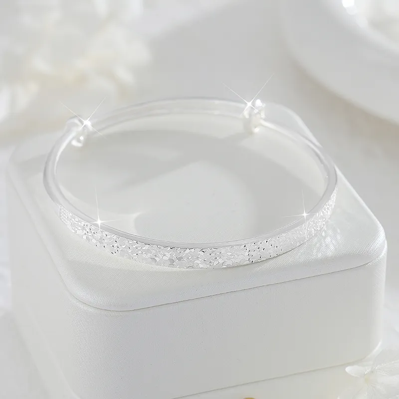 SINO GEM 999 Fine Silver Bangles Women's-4