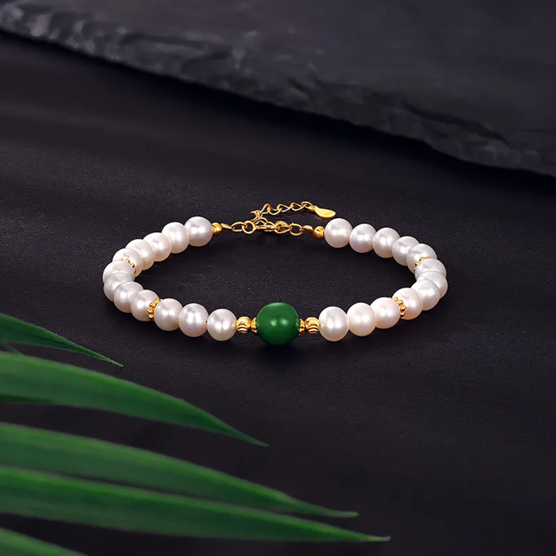 Chinese Jewelry Freshwater Pearl Bracelets Women's-4
