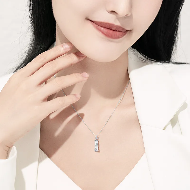 Chinese Jewelry Chalcedony Jade Necklaces Women's-1