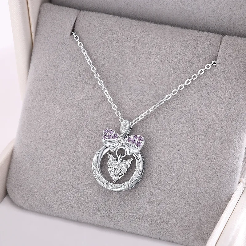 SINO GEM 925 Sterling Silver Necklaces Women's-5
