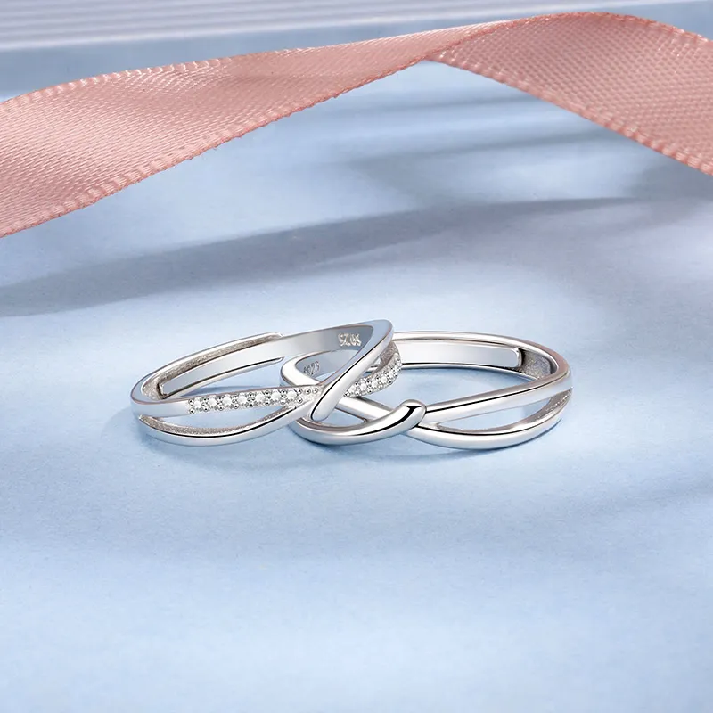 SINO GEM S925 Silver Rings Unisex-2