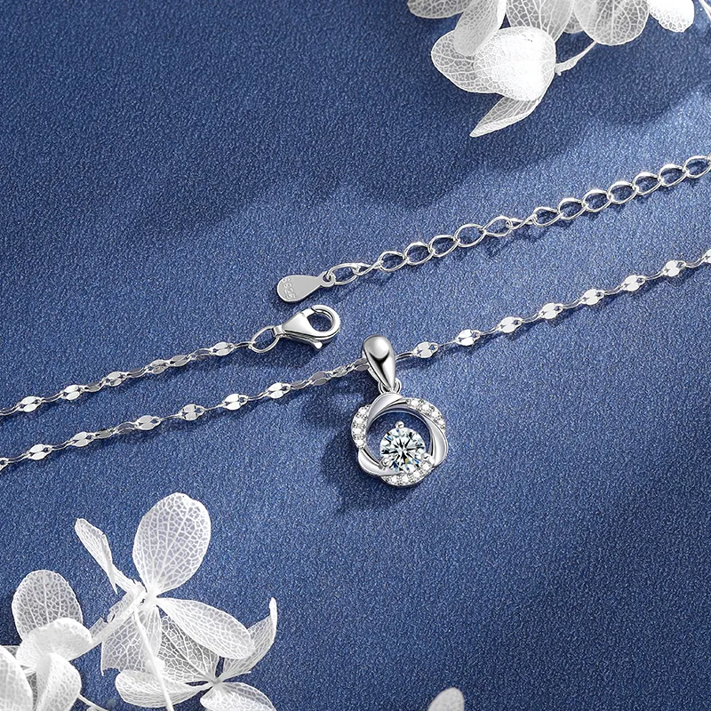 SINO GEM 925 Sterling Silver Necklaces Women's-6