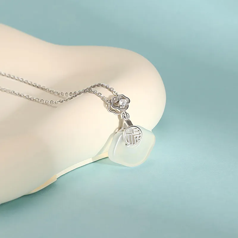 SINO GEM Chalcedony Necklaces Women's-1