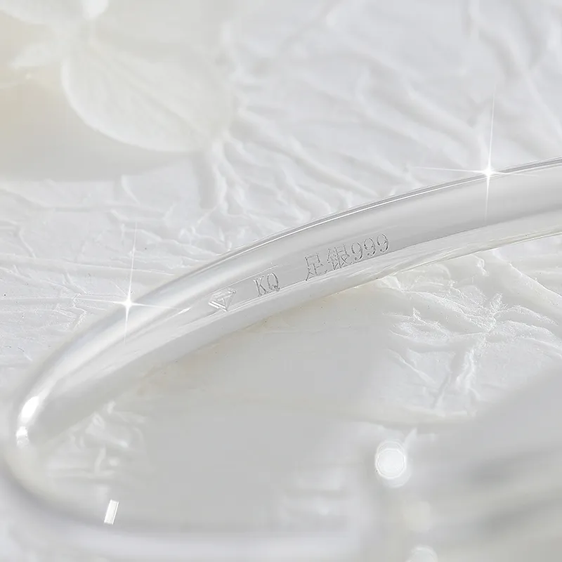 SINO GEM 999 Fine Silver Bangles Women's-5