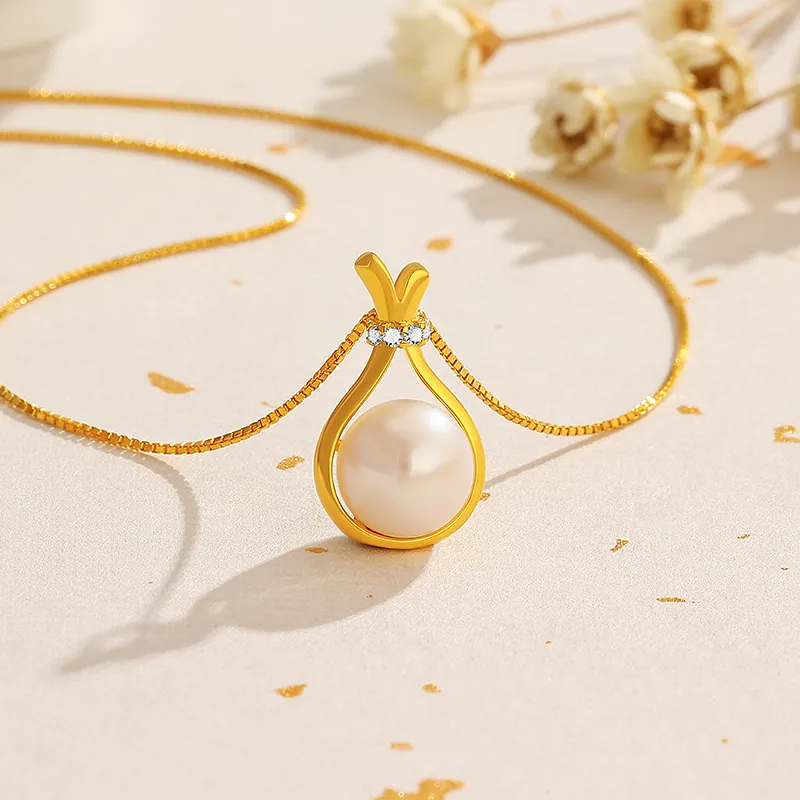 Chinese Jewelry Freshwater Pearl Necklaces Women's-1