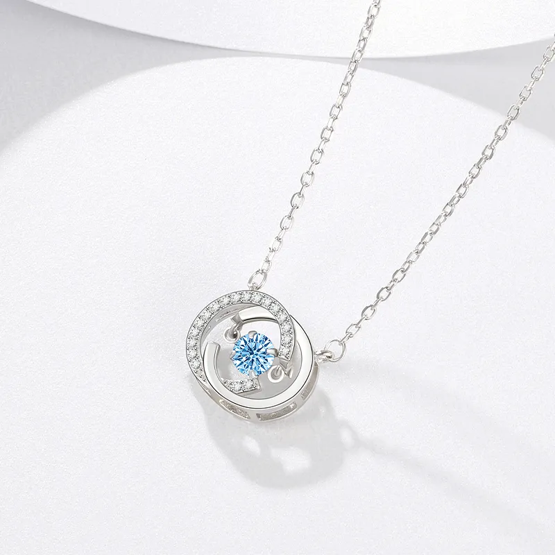 SINO GEM 925 Sterling Silver Necklaces Women's-3
