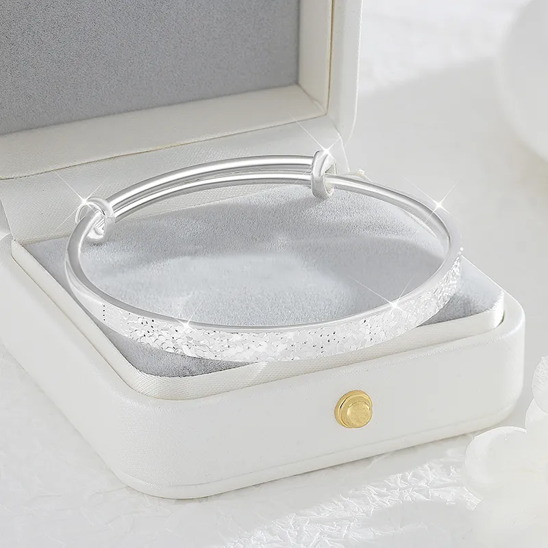 SINO GEM 999 Fine Silver Bangles Women's-6