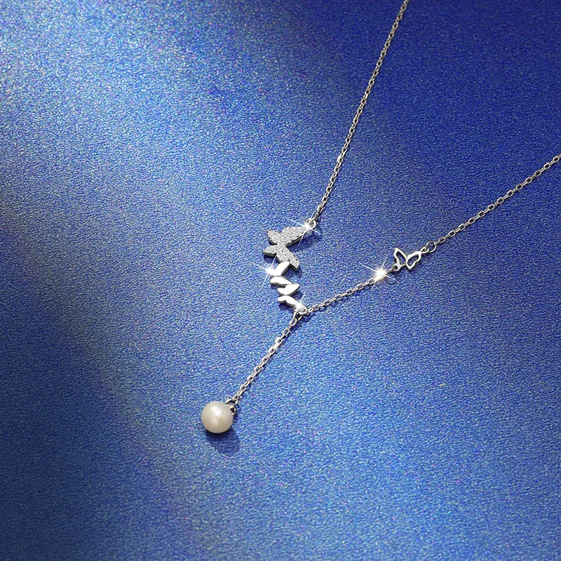 SINO GEM 925 Sterling Silver Necklaces Women's-4