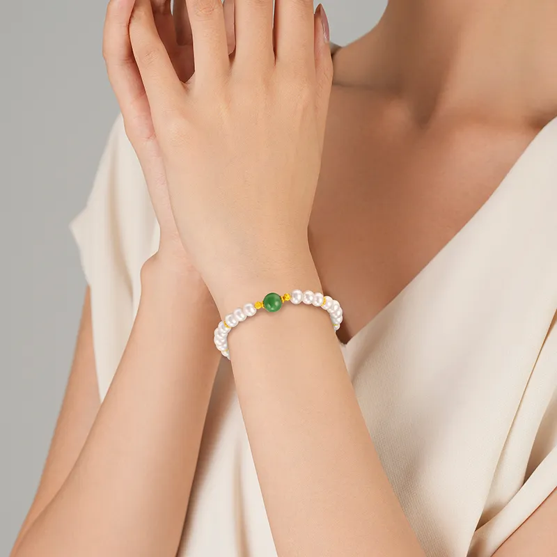 Chinese Jewelry Freshwater Pearl Bracelets Women's-6