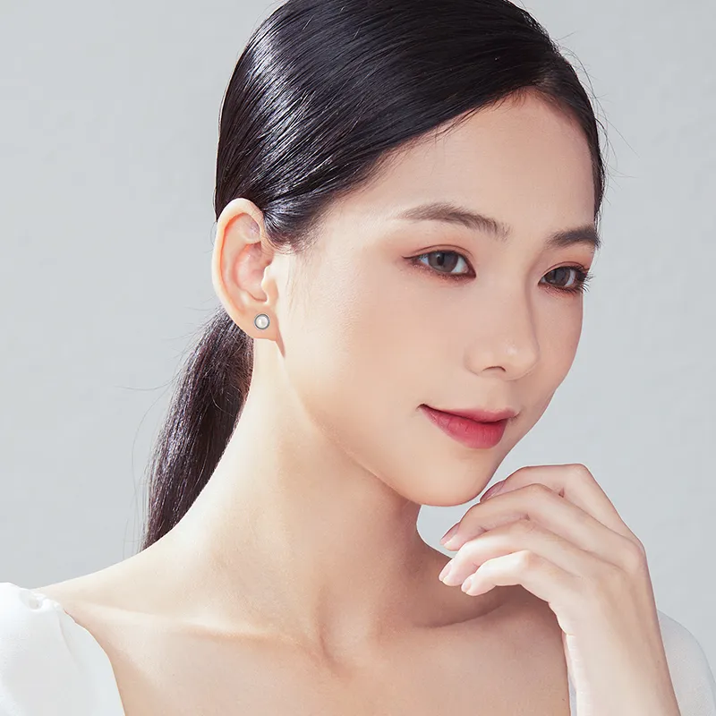 Chinese Jewelry Freshwater Pearl Stud Earrings Women's-4